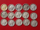 Mercury Dimes Lot - $1.50 Face - 10 cents US Coins - Circulated