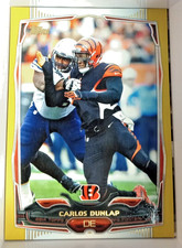 2014 Topps - Carlos Dunlap #297 Gold 0999 /2014