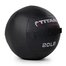 Titan Fitness 20 LB Composite Wall Ball, Soft Shell Poly-Composite Laminate