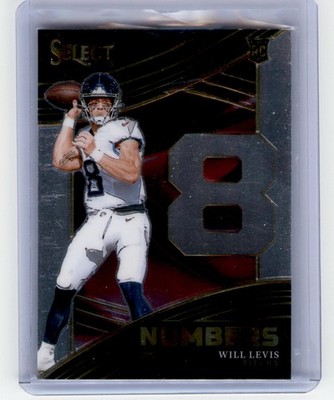 2023 Panini Select #NMB-WLE Will Levis Numbers Tennessee Titans