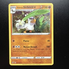FREE SHIPPING Galarian Sirfetch'd Pokemon Rebel Clash 095/192 Cosmos Holo