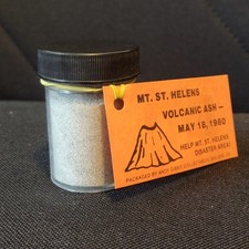 Mt. St. Helens Volcanic Ash Vial. May 18, 1980. Gibbs Collectable 