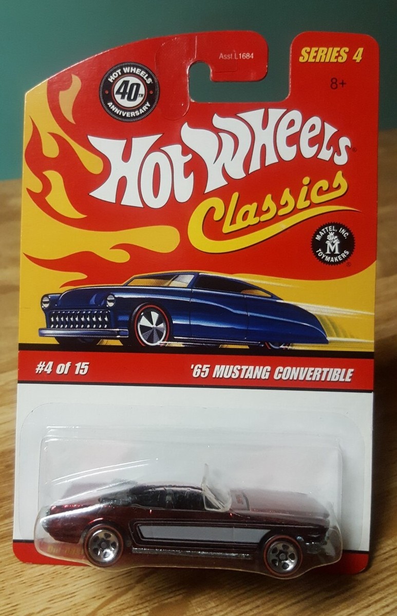 Hot Wheels 40周年 フォード マスタング GT (シルバー＆レッド) Hot Wheels 40th Anniversary Classics '65 Ford Mustang Chrome Red