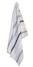 Torchon Solwang Rayé Gris Noir Serviette De Vaisselle Bio Coton 50x70