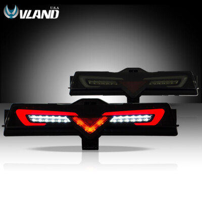 LED Rear Bumper Reverse Light Brake Lamp For BRZ GT86 FR-S 2013-2020 Full Smoked