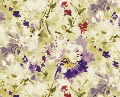 SANDERSON VORHANGSTOFF DESIGN ''Simi'' 3,65 METER AMETHYST LEINENMISCHUNG