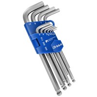 S&R InnensechskantschlüSsel Satz 10-Tlg Hx Mit Kugelkopf, Lang, Hx 1,5- 10,0 Mm