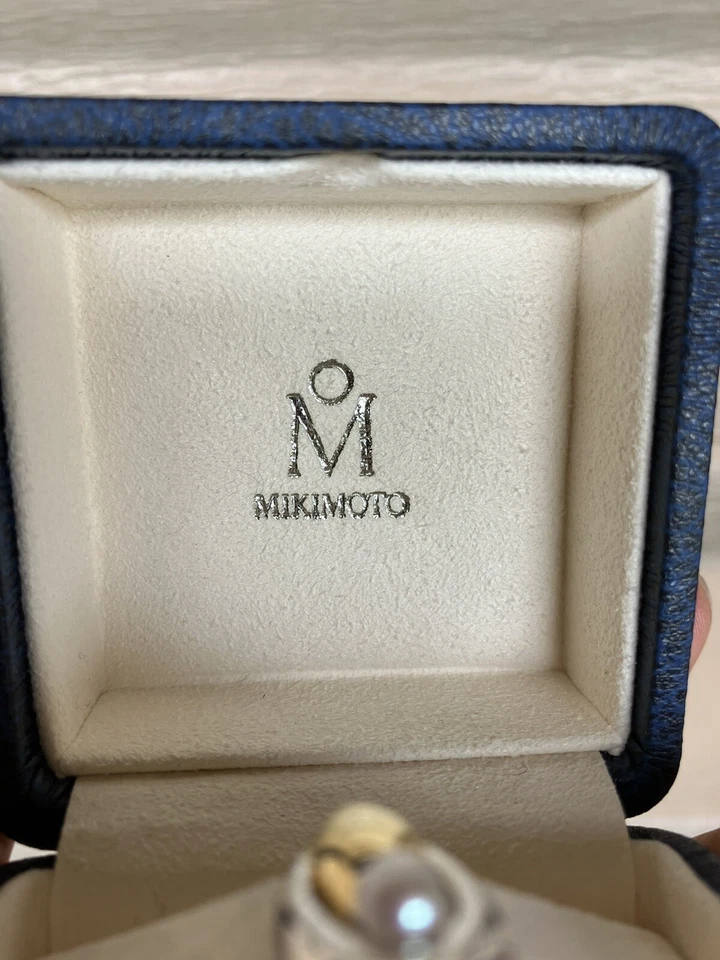 Mikimoto Akoya pearl tie pin 4mm silver with box - Image 3 of 4