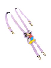 Mickey Mouse Kids Suspenders Vintage Walt Disney Company Purple