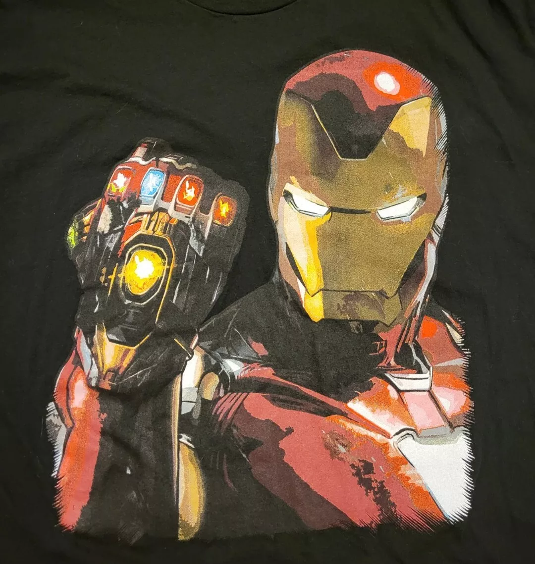 Iron man gauntlet 2025 t shirt