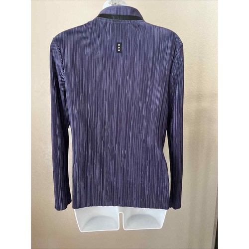 Jaime Sadock Golf Top Long Sleeve Jersey Small Purple Faux Leather Accents - Picture 6 of 11