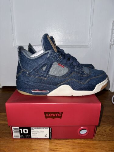 DS Nike Air Jordan 4 Retro x Levi's Sz 8 in hand Limited Edition Tier 0