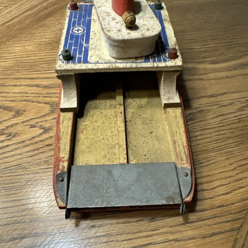1940’s KEYSTONE CAR FERRY BOAT WOODEN Metal RAMPS Display/Restore Vintage - Picture 15 of 16