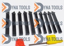 10Pcs 6MM 9MM Indexable Carbide Insert Turning Tooling Bit Holder Set For Lathe