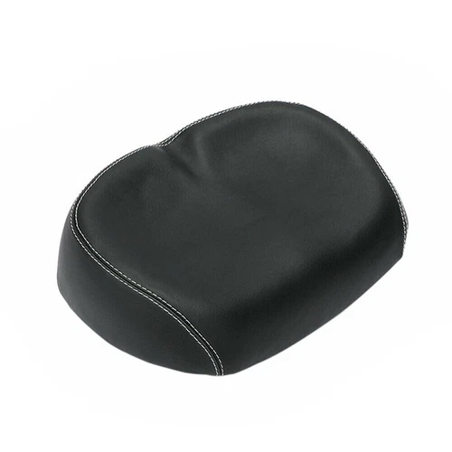 Bike Large Wide Saddle Bike Cycling Noseless Soft PVC PU Seat Black Big Ass Bike - Picture 6 of 12
