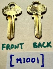 Vintage 1970s 1980s NOS brass Master key blanks = ILCO M1001 new old stock