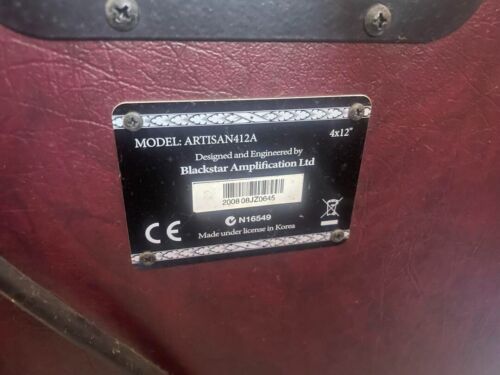 Blackstar Artisan 412A Cabinet Celestion Vintage 30 Speaker authentic from JP - Picture 3 of 3