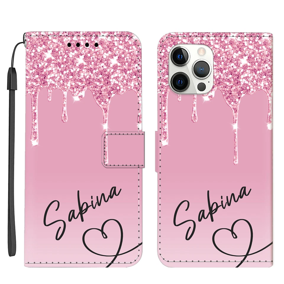 Personalized Wallet Leather Phone Case Cover For iPhone 16 Pro Max 14 12 13 X 15 - Image 4 of 4