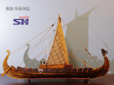 1/50 viking Viking ship wooden ship model set collection model Gift Assembling