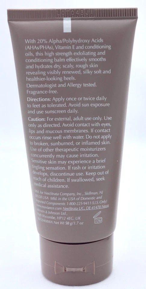 Exuviance Exfoliating & Conditioning Foot Balm NIB 1.7 oz/ 50 g Feet & Heels - Image 3 of 4