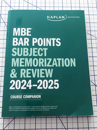 2025 Kaplan Bar Exam Review UBE 4 Book Set - MEE MBE Outlines Bar ...