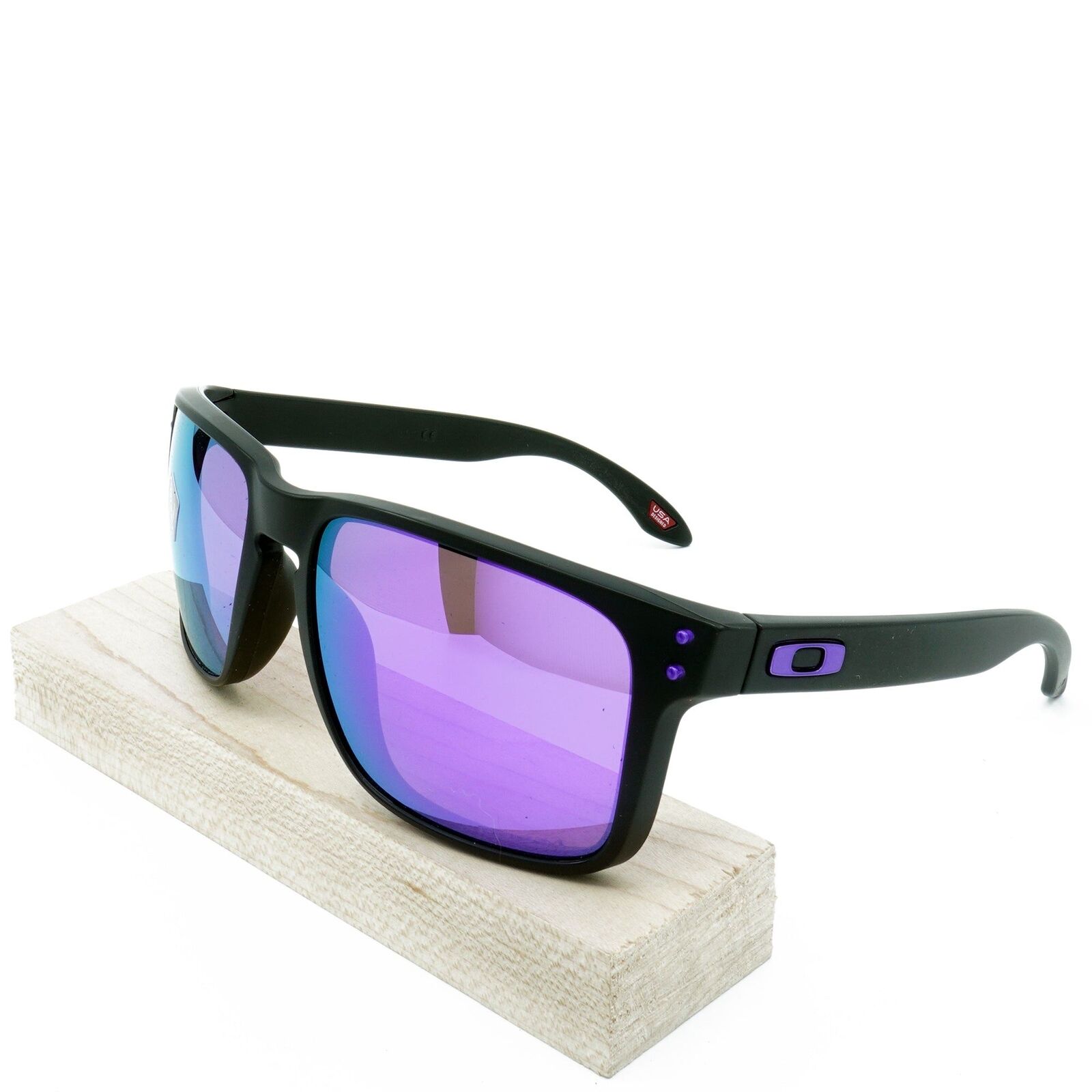 New Oakley HOLBROOK XL 9017-2059 Sunglasses Matte Black w/ Prizm Violet  Iridium