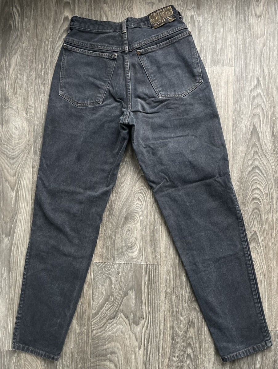 デニム・ジーパン Marithe + Francois Girbaud W HIGH STRAIGHT DENIM PANTS black Girbaud Denim Jeans Black Marithe Francois 90's Vintage