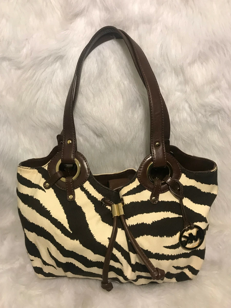 Michael kors hotsell zebra print bag
