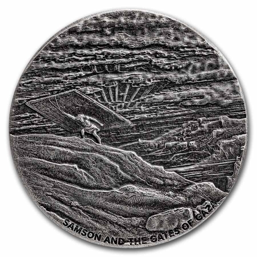 2022 2 oz Silver Coin - Biblical Series (Samson & Gates of Gaza