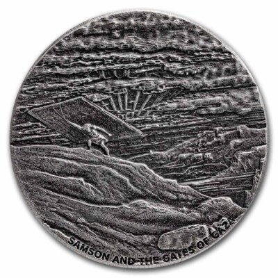 2022 2 oz Silver Coin - Biblical Series (Samson & Gates of Gaza