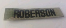 ACU US ARMY Name Tape Patch ROBERSON Military Scorpion Hook Branch.,