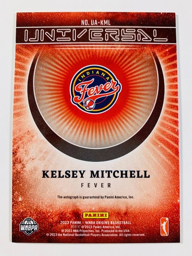 Kelsey Mitchell 2023 Panini Origins "Universal" AUTO RED SSP /49 FEVER SUPERSTAR - 第 2/2 張圖片
