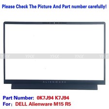 New 0K7J94 K7J94 For DELL Alienware M15 R5 LCD Front Bezel Case Cover B Shell
