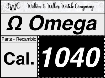 Nos [1X] OMEGA Kal. 1040 Parts Vintage Echt / Authentisch Speedmaster Seamaster