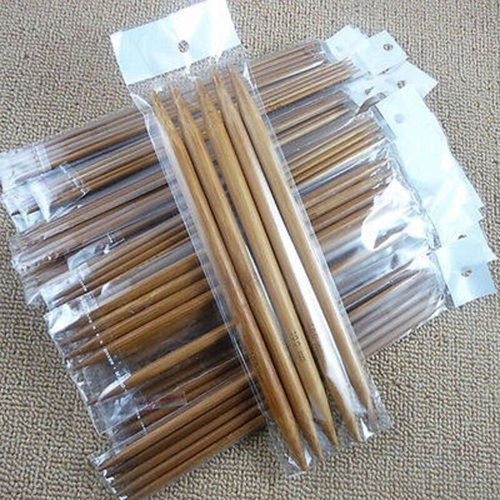 75 st Ferro Maglieria Bamb?? 15 Misure 2-10 mm Lunghezza 20Cm Doppia Punta Set - Foto 2 di 9