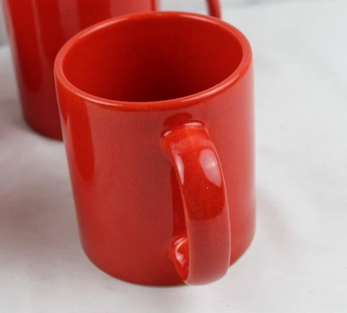 Waechtersbach Red Set 3 Mugs West Germany