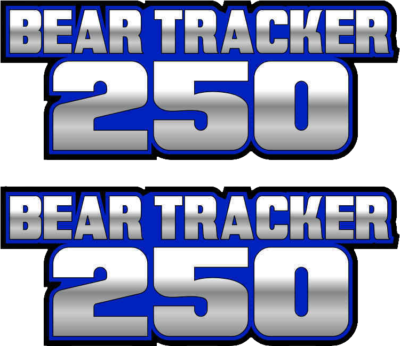 #ad Bear Tracker 4x4 Blue Gas Tank Graphics Sticker Decal $17.54