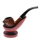Classic Gift Resin Wooden Enchase Vintage Smoking Tobacco Cigarette Cigar Pipe