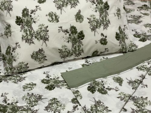 100%Cotton&Percale500TC3pcsKing/Queen Big Size Printed/Floral Flat/Top Sheet Set - Picture 87 of 226