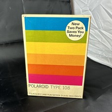 Polaroid Lot Type 108 2xPack 16 prints Sealed pack Exp 77 Bonus 8 Pk 7 Loose