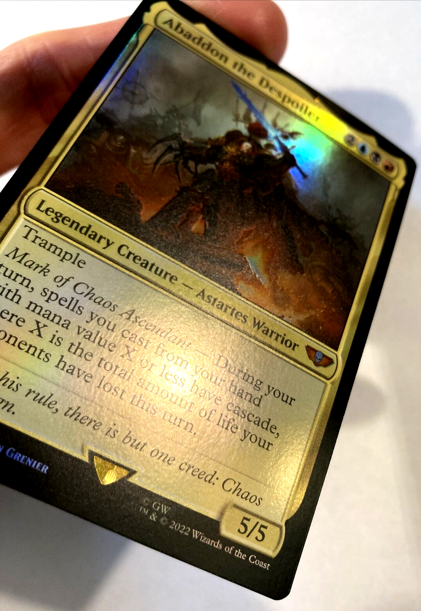 MTG Abaddon the Despoiler *FOIL* Warhammer 40,000 171 NM