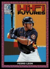 2022 Bowman Hi-Fi Futures Mojo Pink Refractor #HIFI-25 Pedro Leon Rockies /199