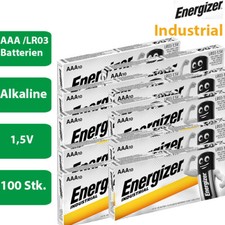 100 x Energizer Industrial AAA Micro Alkaline...