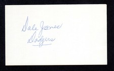 Dale Jones ( P ) ( Debut 1941 ) PHILADELPHIA SIGNED AUTOGRAPH AUTO 3x5 INDEX COA