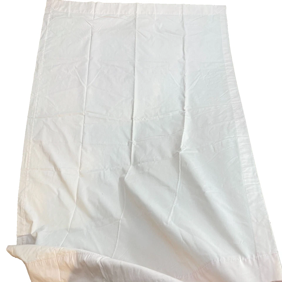 Vintage Benelton Cortina Panel Par Rosa Claro Mezcla Algodón EE. UU. Foto 3 de 4