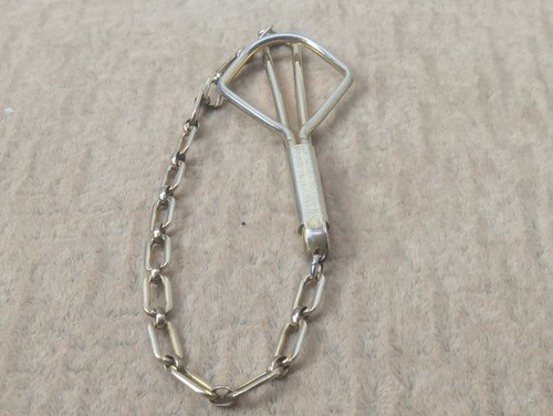 Gold Tone Link Chain Vintage SWANK Plated PENDANT Tie Bar Clip Nice Condition - Picture 6 of 6