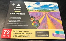 ARTEZA PREMIUM 72pc. SOFT PASTELS SMOOTH TEXTURE (ARTZ-RET-50018)