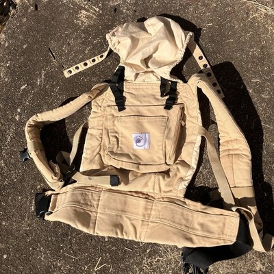 Ergo Baby Carrier Beige Wearing Toddler Infant Kangaroo Carry