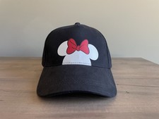 NWT Disney Minnie Mouse Black Baseball Hat Cap New
