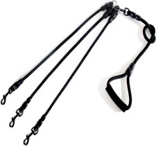 3 in 1 Durable Nylon Dog Leash with Padded Handle, 360  Swivel No Tangle Climbin